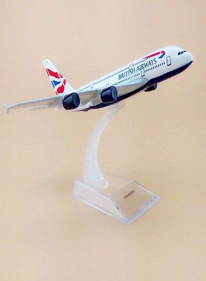 Sage Square 1:300 British Airways Airbus A380-841 Scale Metal Model Aircraft, Highly Detailed Souvenir Model Aircraft Collection,multicolor - Image 4